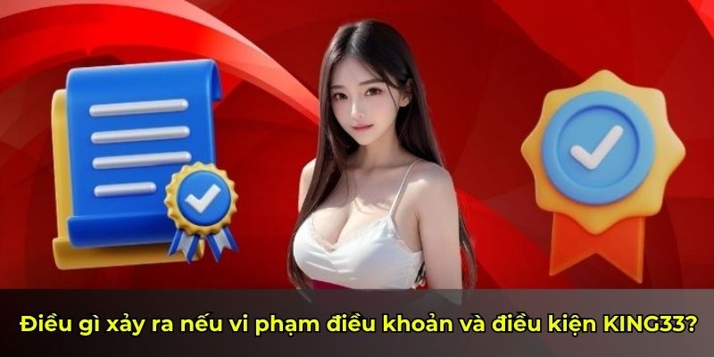 Điều gì xảy ra nếu vi phạm điều khoản và điều kiện KING33?